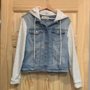 Wallflower Blue Denim Jacket with White Sleeves